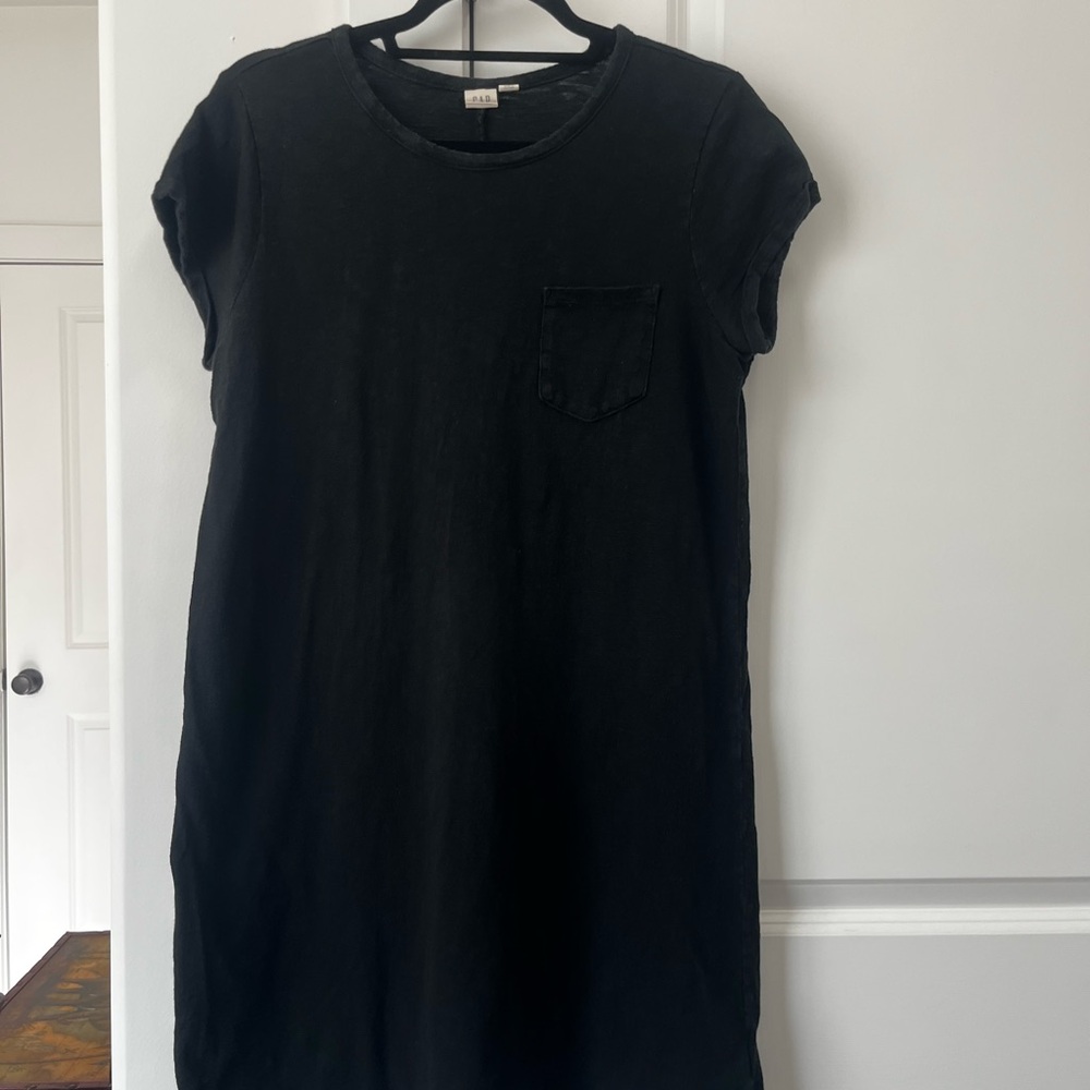 GAP Black Mini T-Shirt Dress